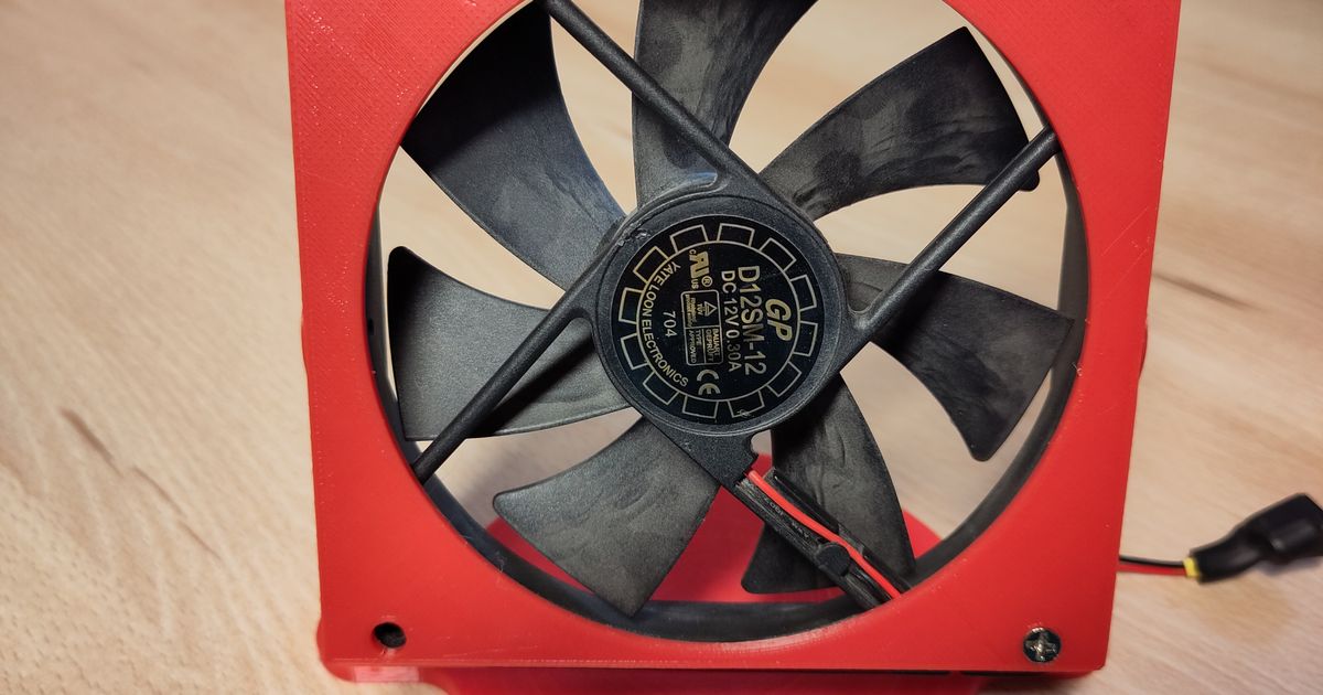 Portable Cooling Fan for 120mm PCFan by M S Download free STL model