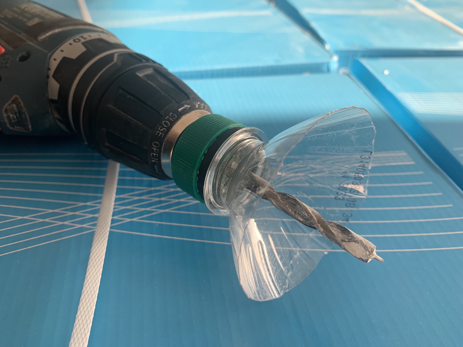 PET bottle dust protector funnel attachments 3D model thumbnail