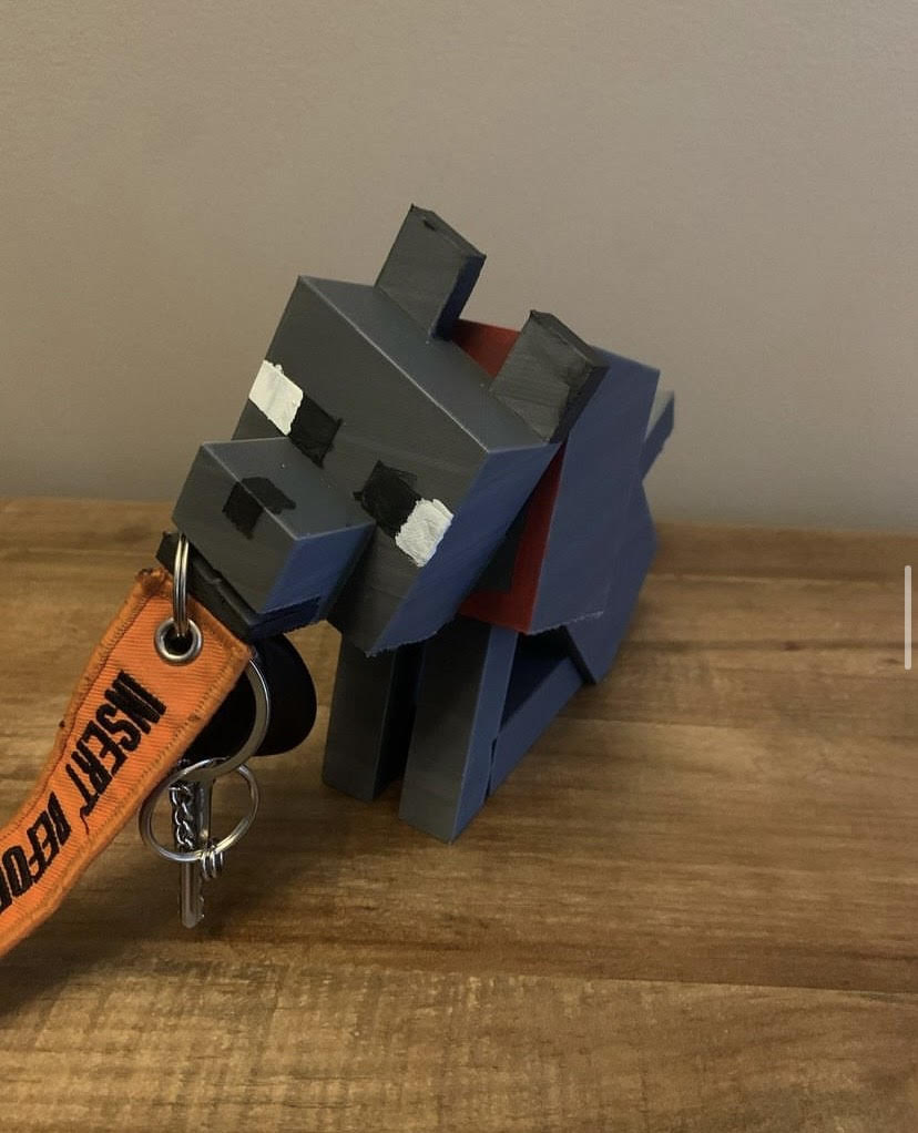 MineCraft Key Holder by AJ Viking Download free STL model