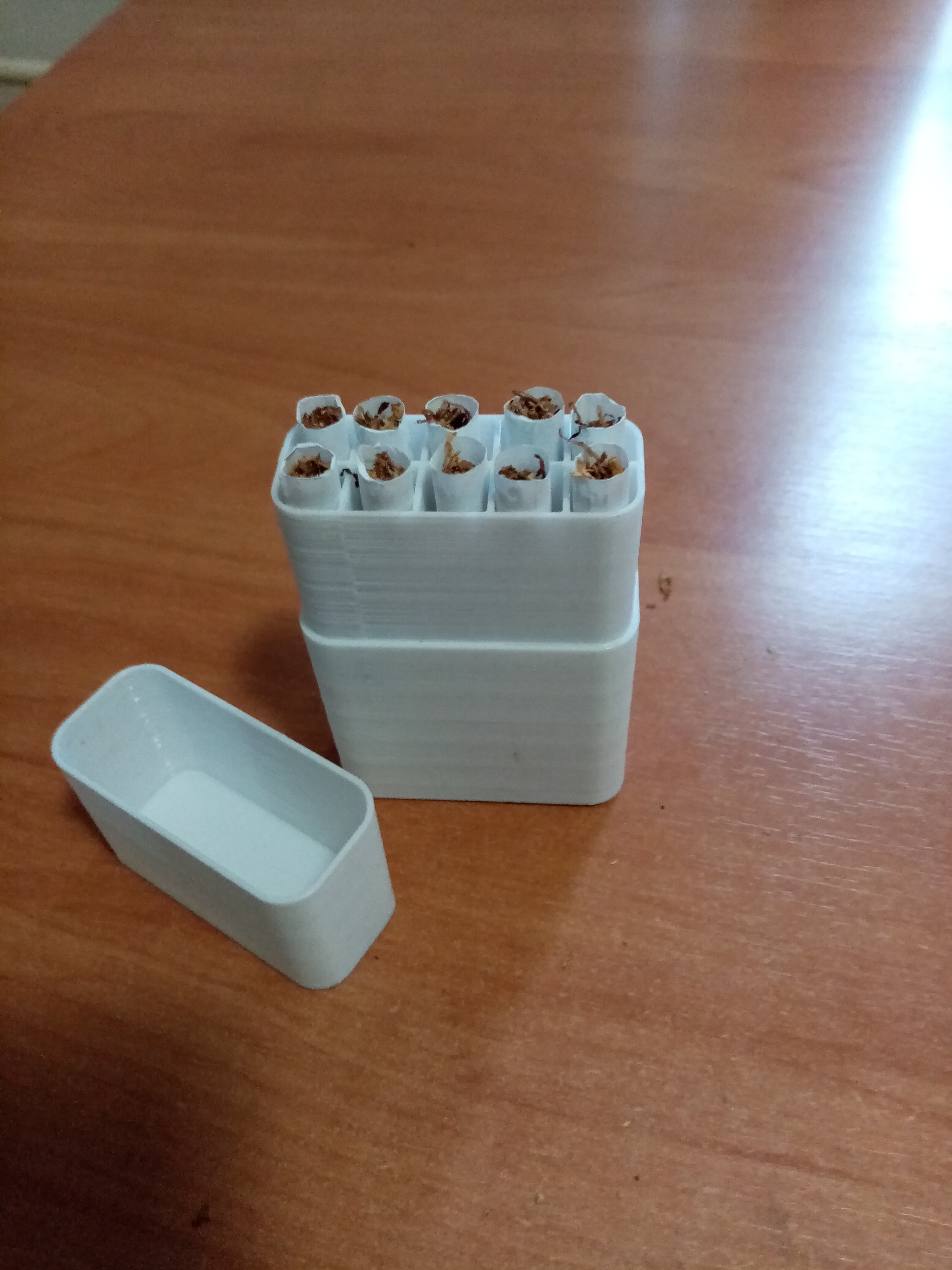 Miniatura 2 do modelo 3D Cigarette box cigarette case easy printable without support
