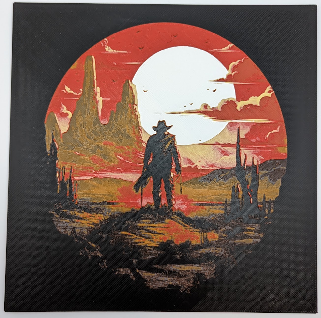 Cowboy Sunset - HueForge