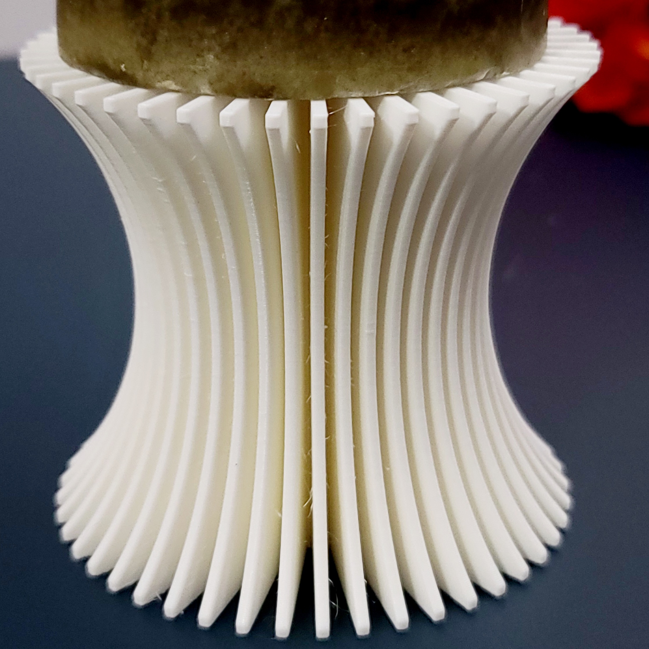 Fantastic Candle Holder "The Curve" 3in Pillar Candles by Makers