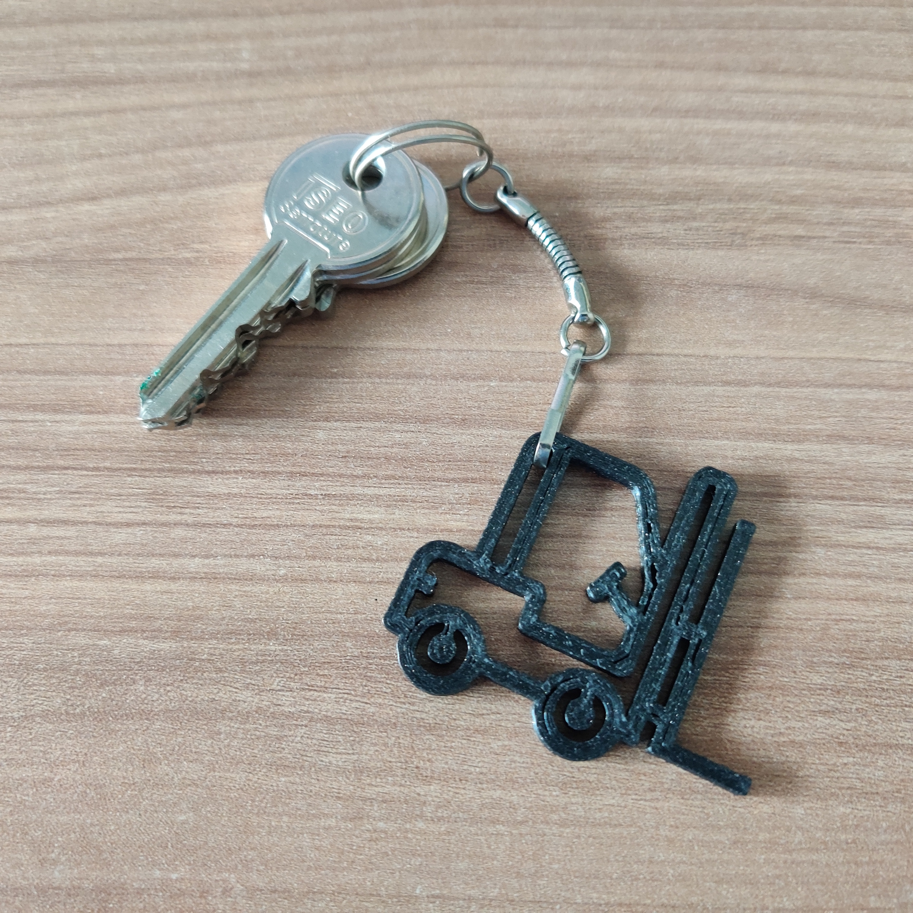 Forklift keychain
