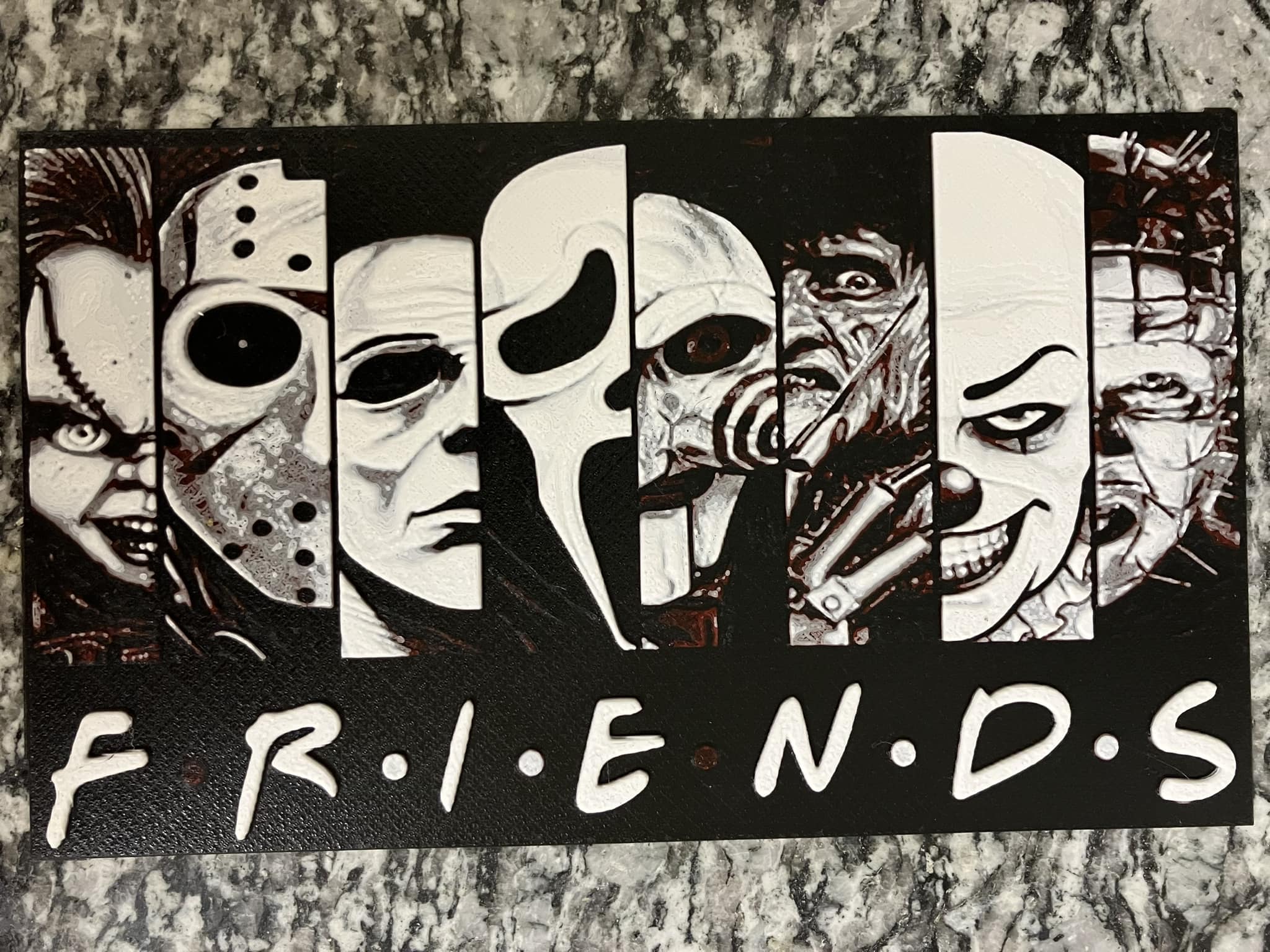Scary Friends (HueForge print)