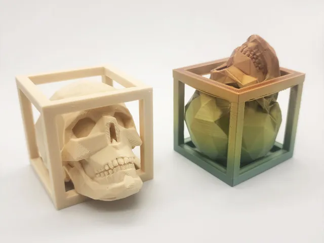 Low Poly Captured Skull - No Supports