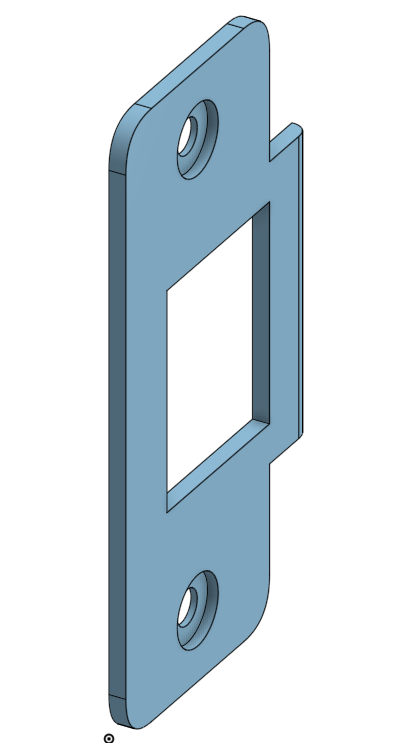 Miniatura 2 do modelo 3D Door Strike Plate