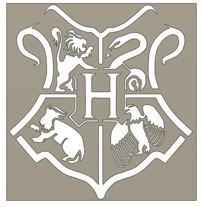 Hogwarts stencil by Savage Highway | Download free STL model | Printables .com