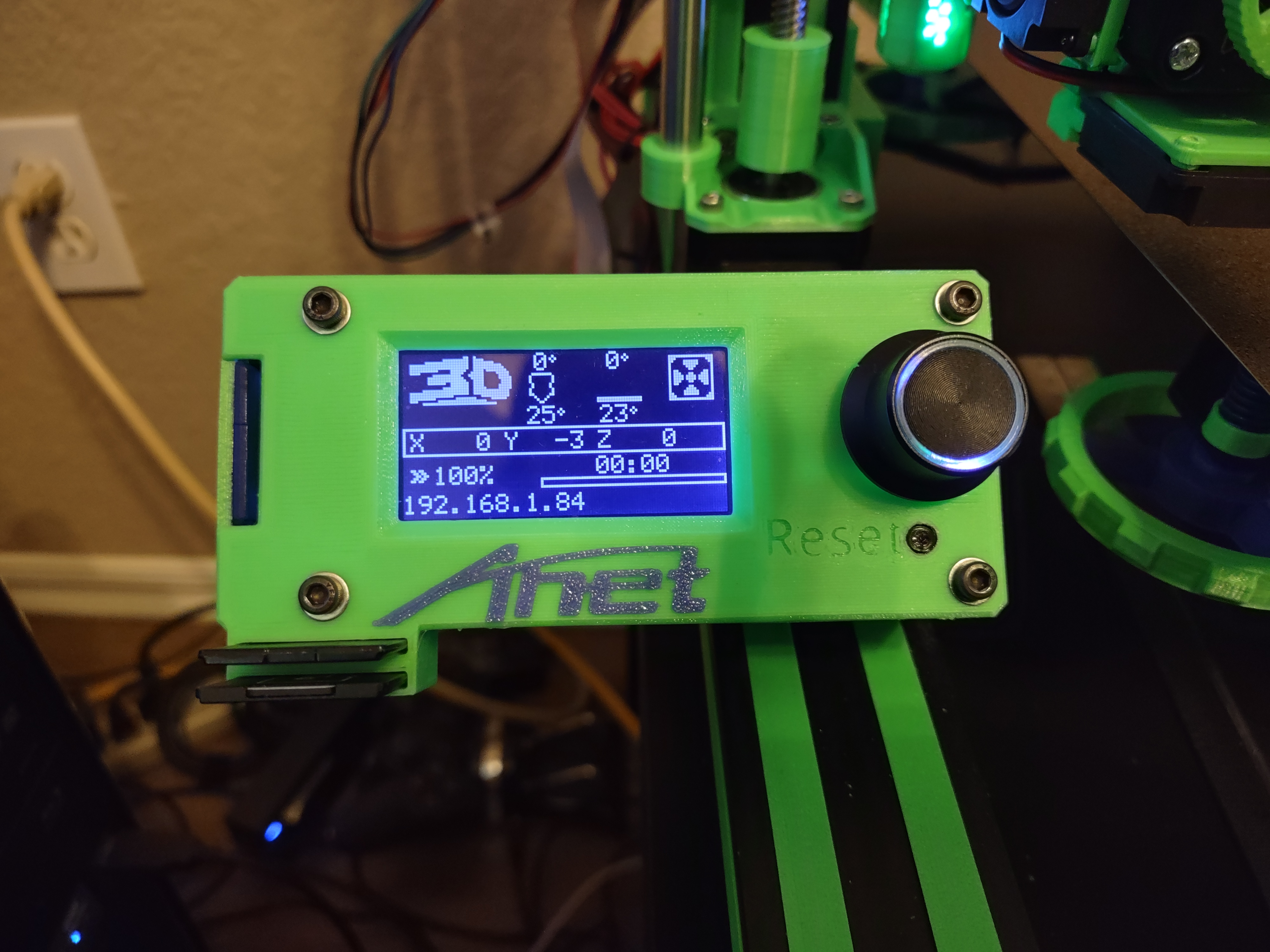 Display Enclosure for Mounting Makerbase Mini12864 to Anet A8 Plus