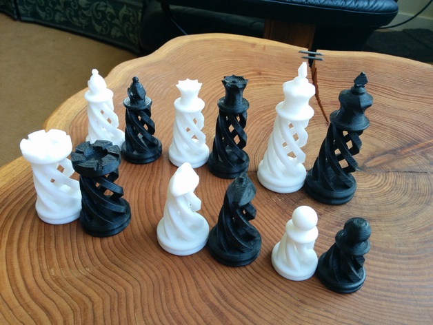 Spiral Chess Set