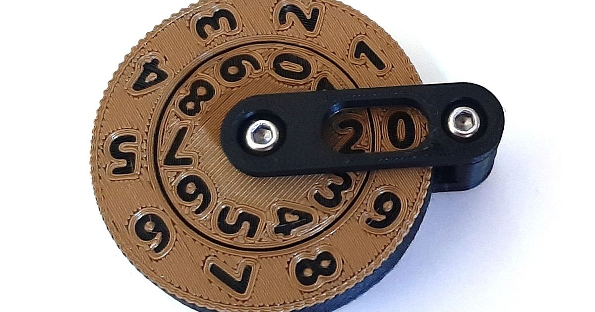 Mechanical Counter mtg life wound tracker - M3 Hardware by Dominic ...