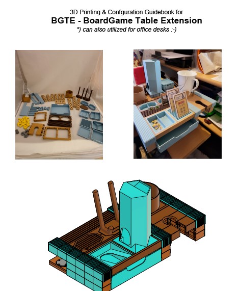 BGTE - BoardGame Table Extension (or office desk extension)
