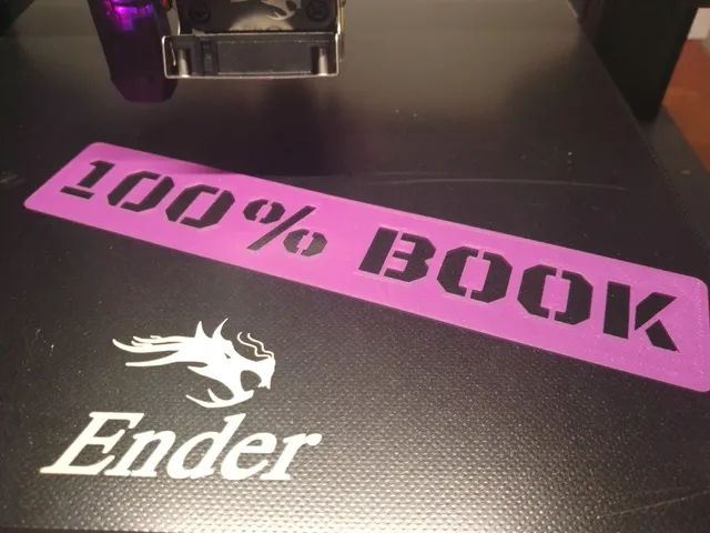 100% book bookmark