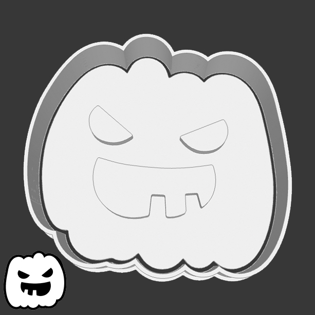Halloween cookie cutters pumpkin by D_Y Download free STL model