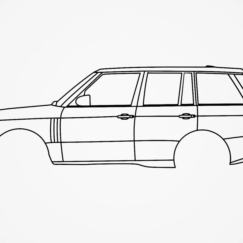 Range Rover Evoque Design Sketch - Car Body Design