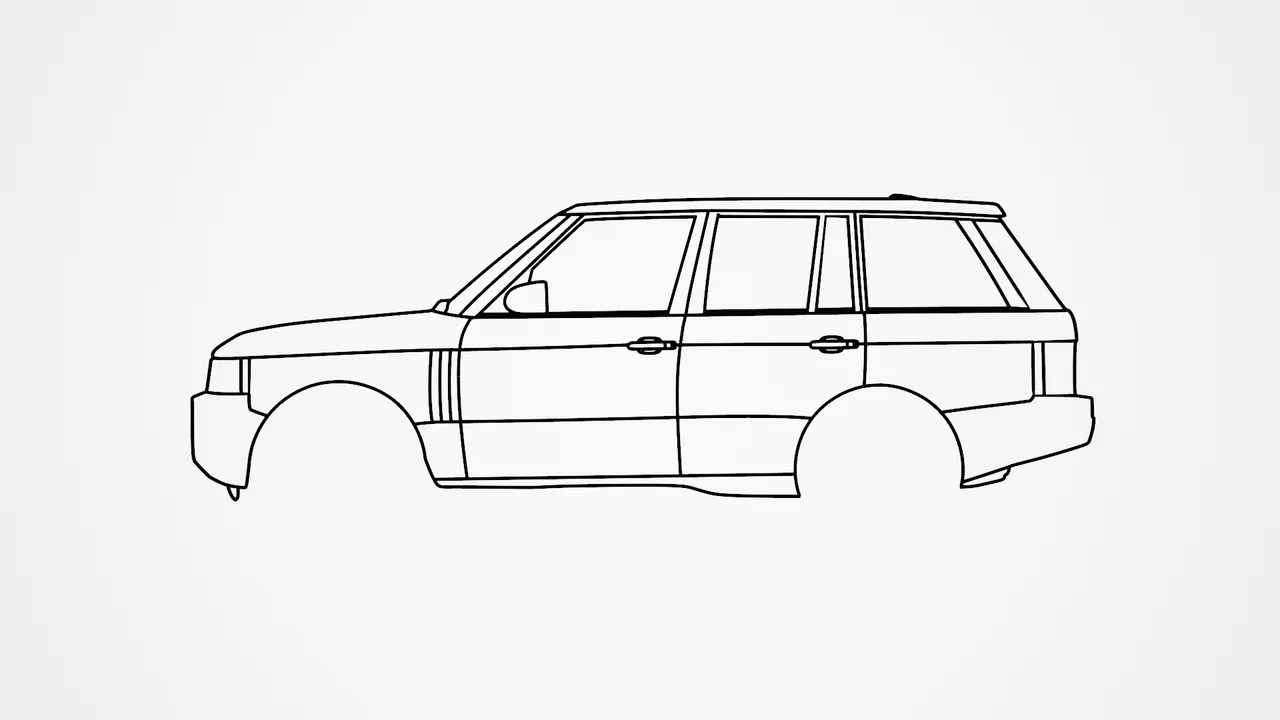 Land Rover RangeRover アートスケッチ サイン、専用ケース付 Land Rover Range Rover Stickers for Sale | TeePublic