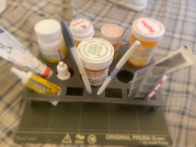Medicine bottle corral