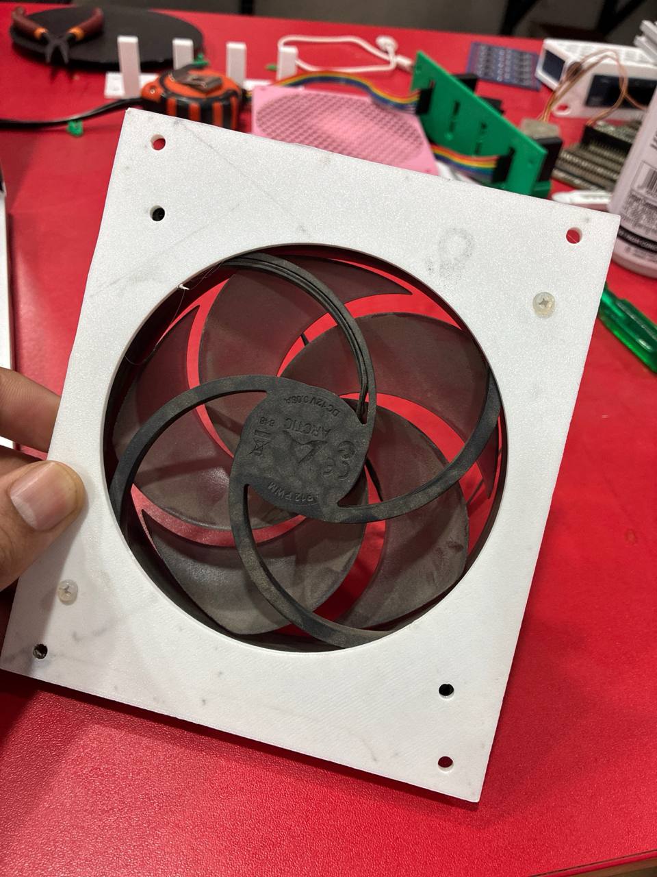 3u 120mm fan mount rack plate