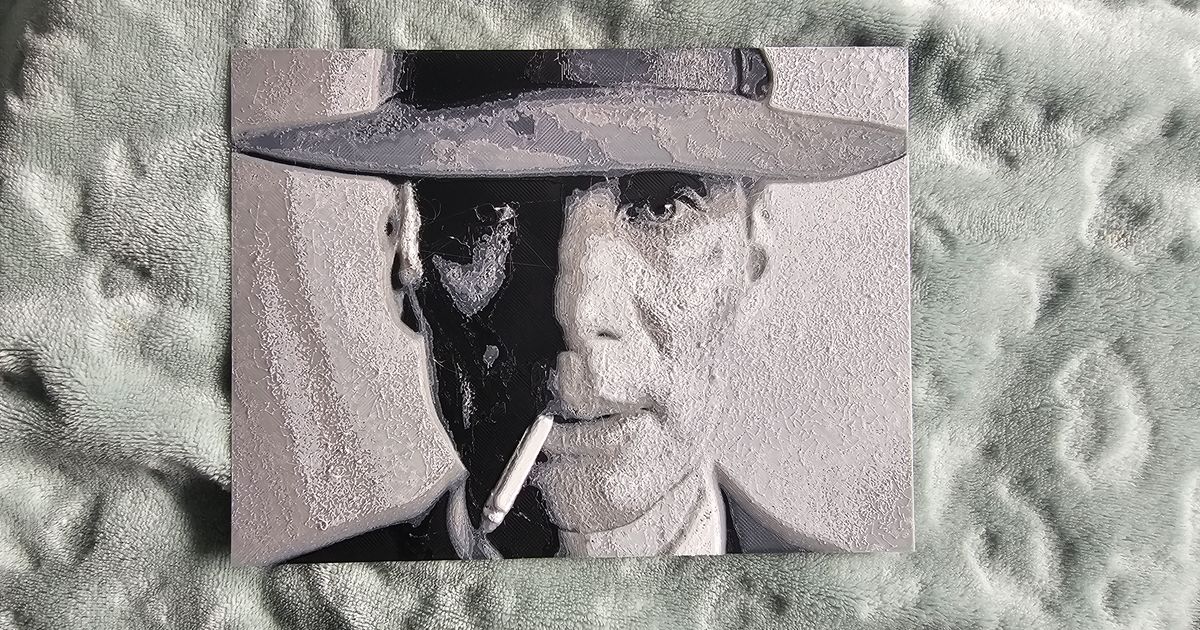 Oppenheimer 3 Colour Filament Painting by Christopher Lewis | Download ...