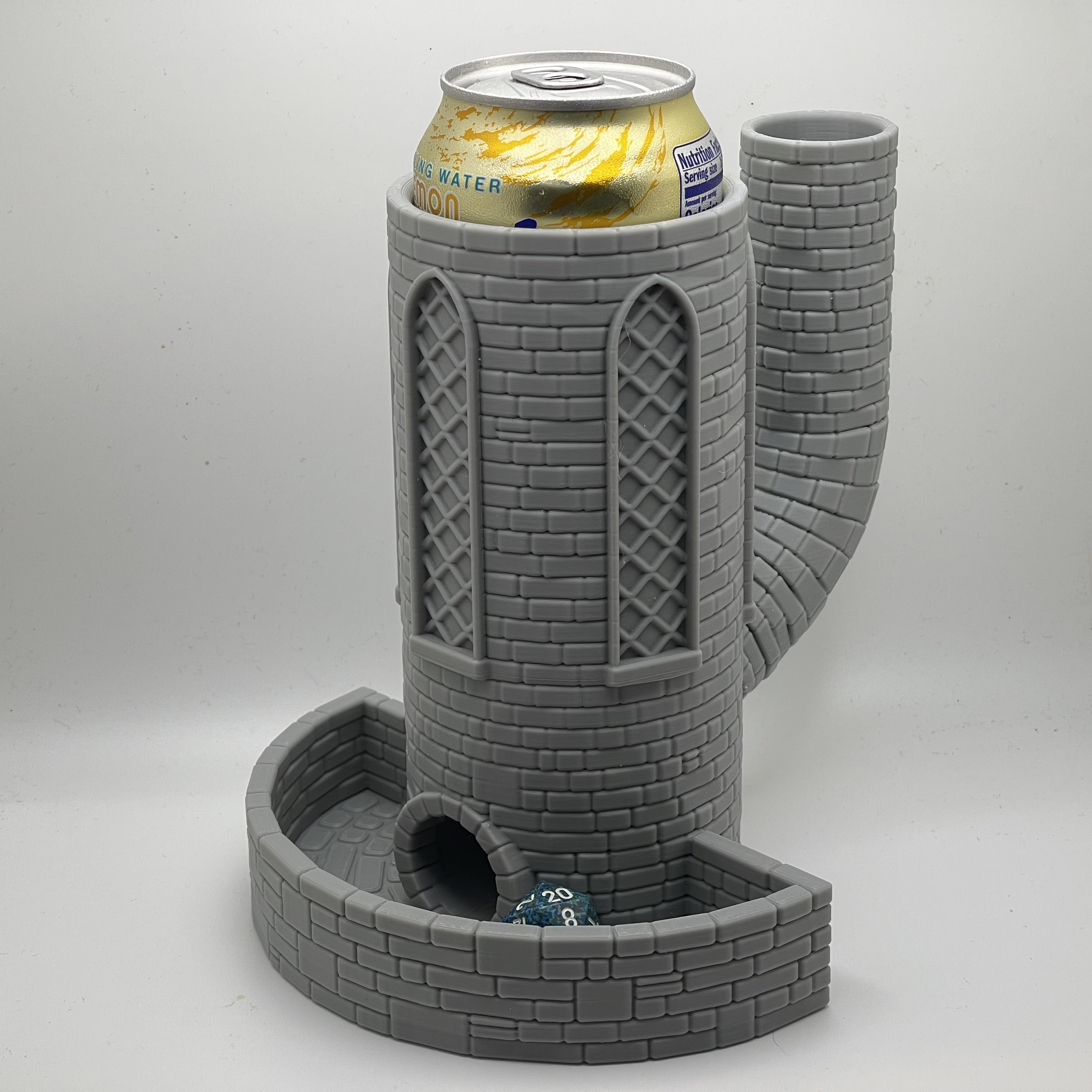 Can holder and dice tower combo