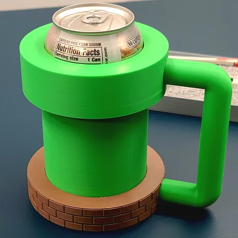 Pipe Coozie - Video Game Inspired Beverage Coozie (Can Size)