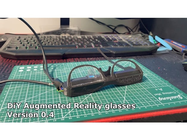 DiY Augmented Reality Glasses V.0.4 by Mañolo | Download free STL model ...