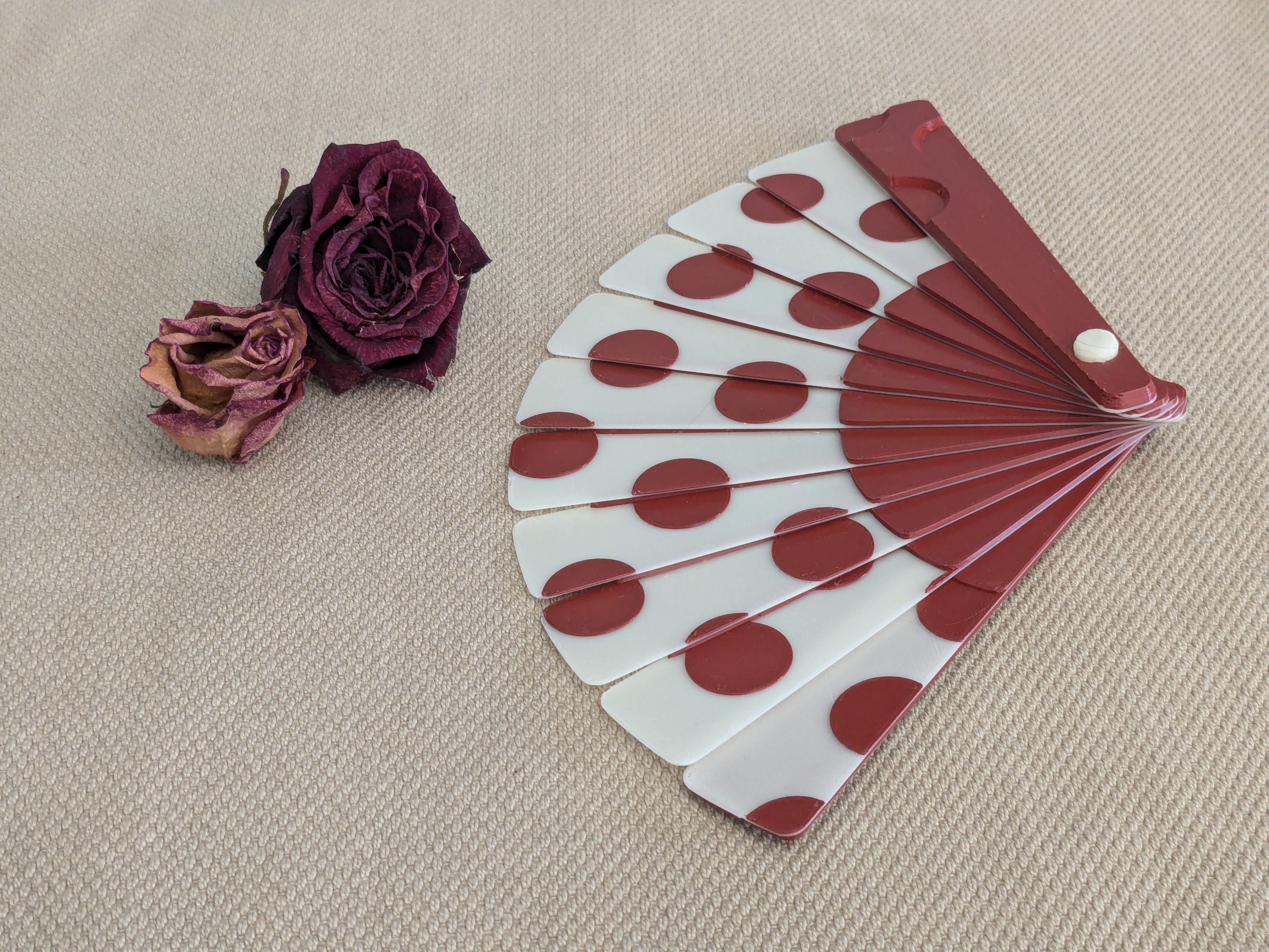 Hand Fan - Polka Dots