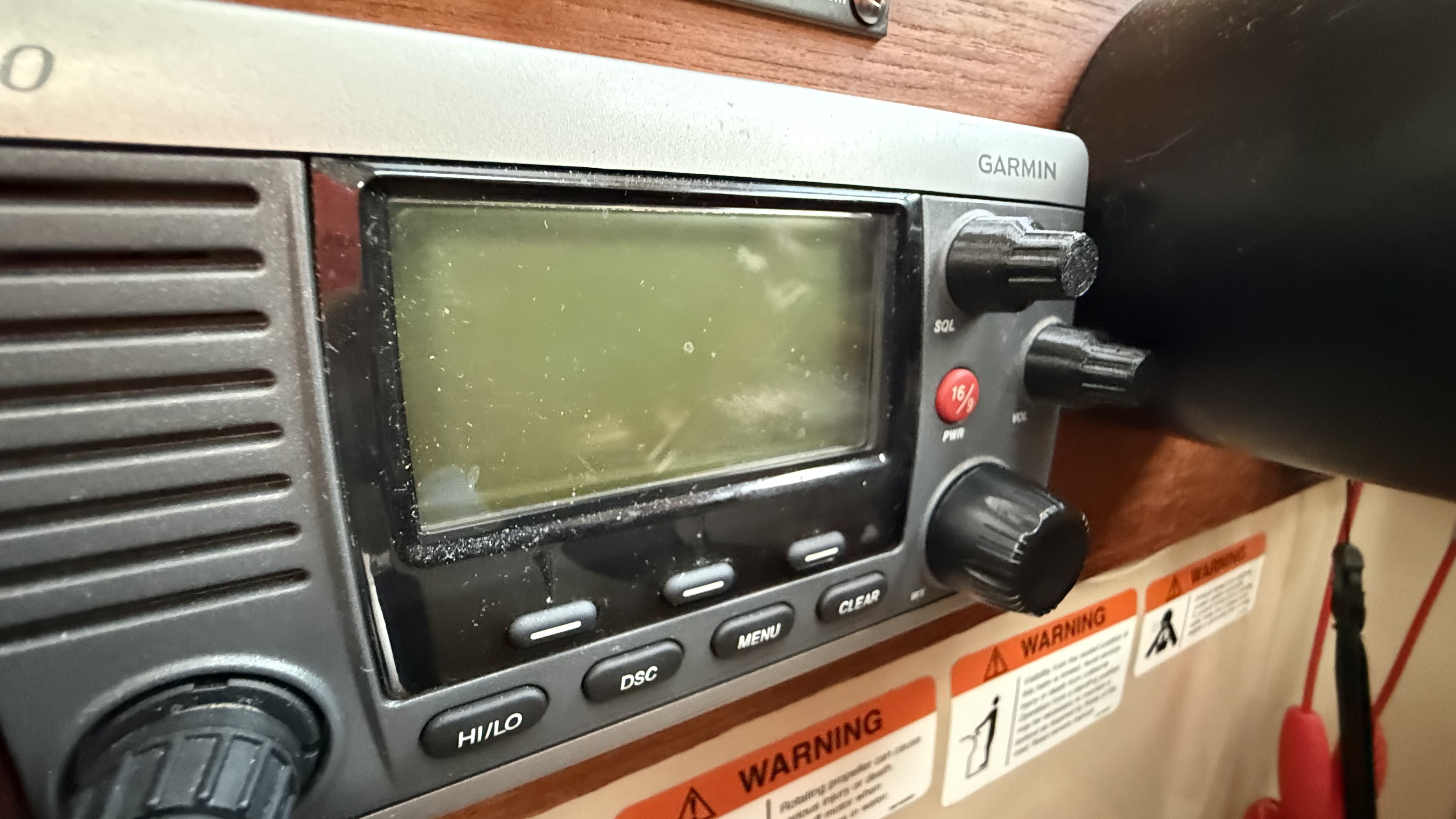 Garmin VHF 100/200 Volume Squelch Knob