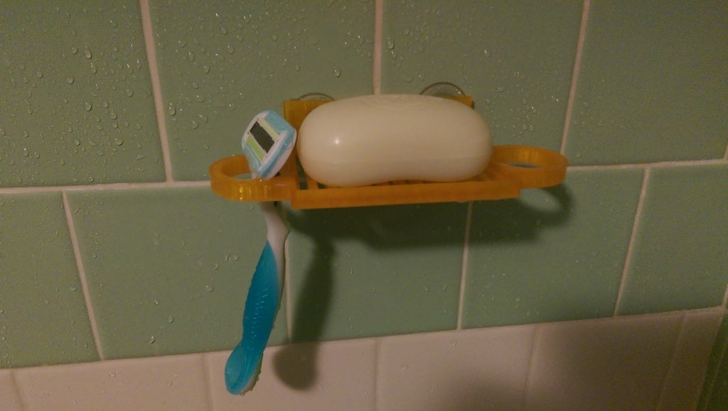 Suction Cup Mounted Soap Dish