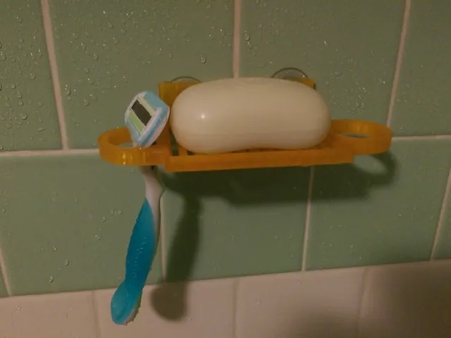 Suction Cup Mounted Soap Dish