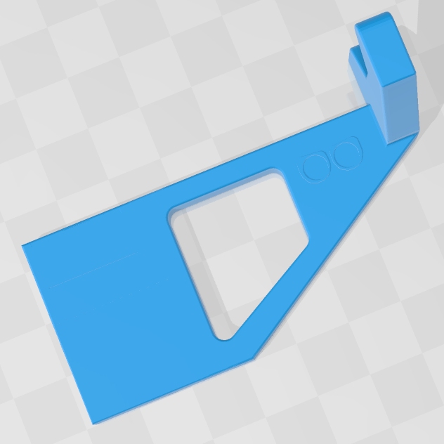 Craig's Monitor Mount - Eye Glasses Hanger - reduced material, easier tape mount