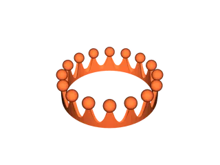 Basic Crown by John Strand | Download free STL model | Printables.com