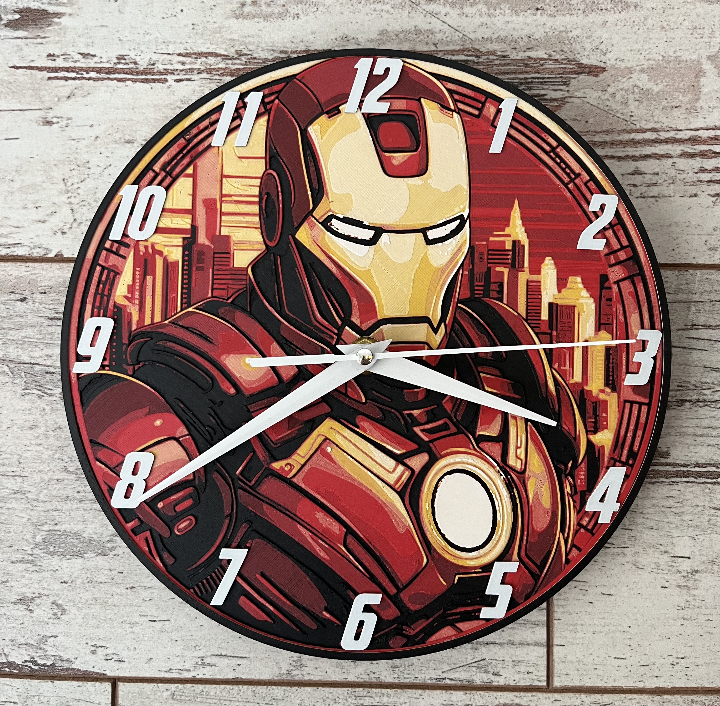 Iron Man Clock (Filament Painting)