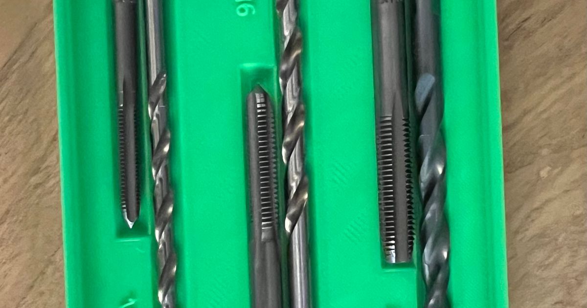 Gridfinity M5, M6, and M7 Tap and Die Holder by Noah L Download free