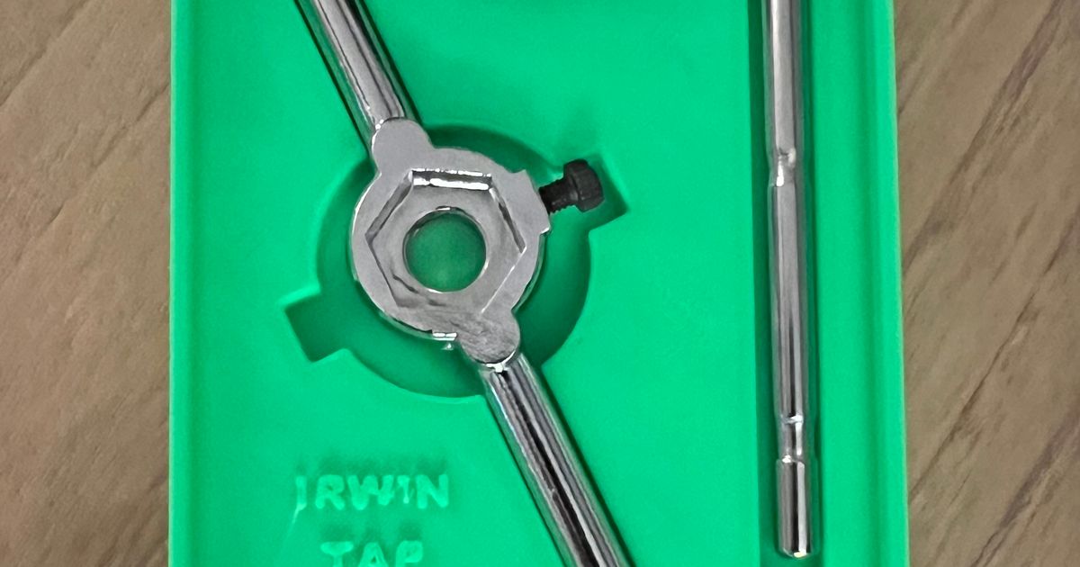 Gridfinity Irwin Tap and Die Holder by Noah L Download free STL model