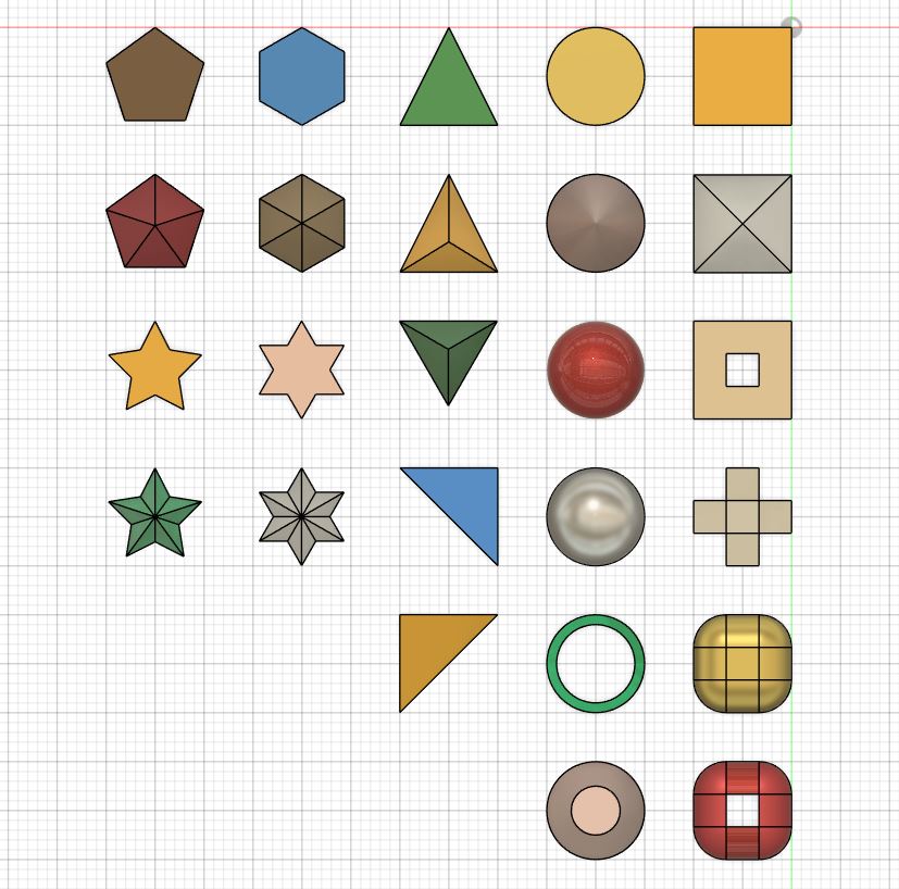 Miniatura 2 do modelo 3D Basic geometric shapes 3D