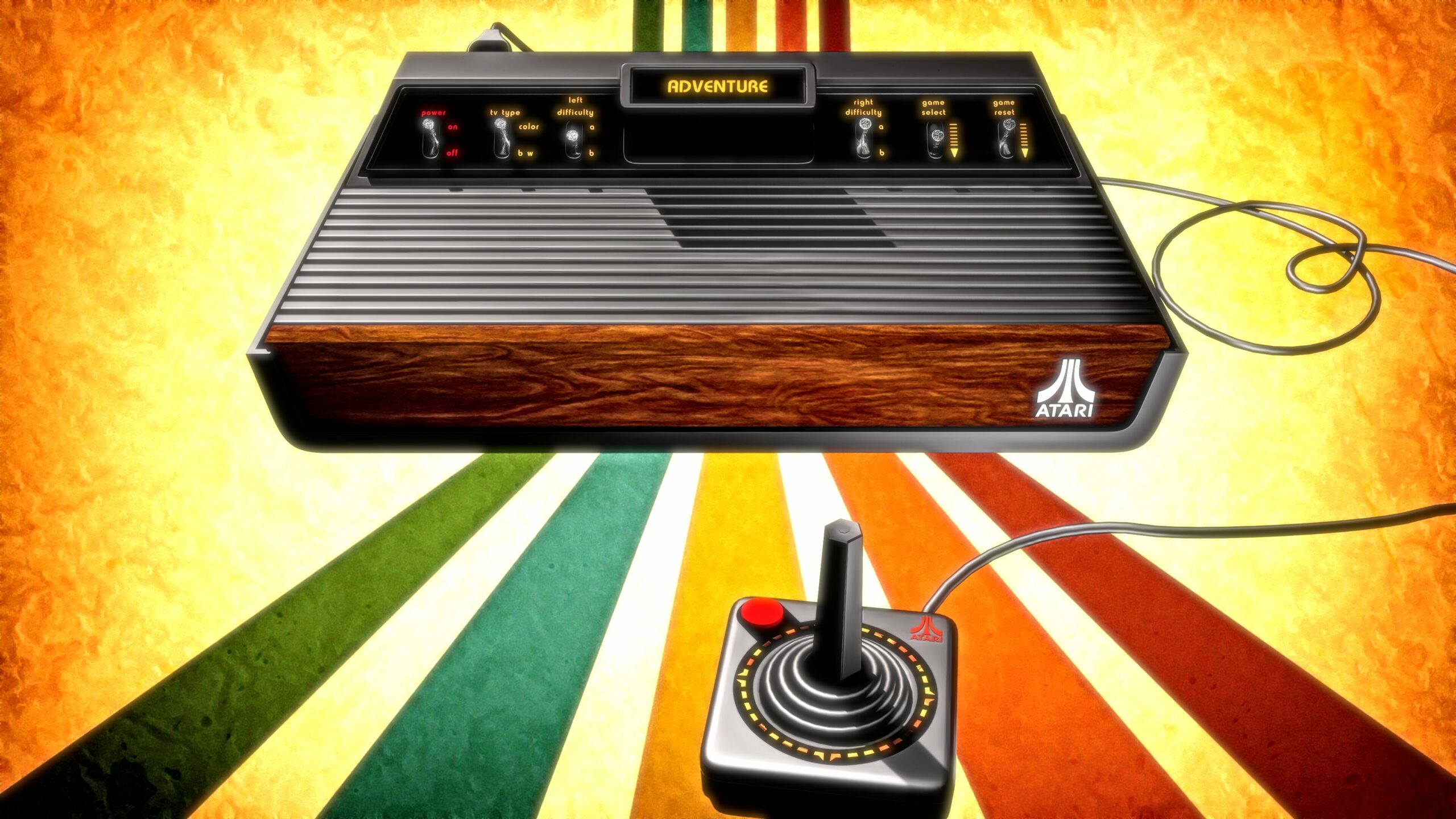 ATARI 2600 (solid inside + joystick included) — miniatura 2