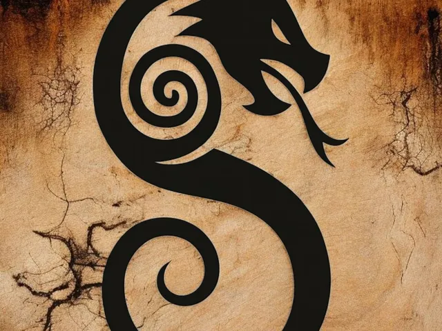 Décoration murale – Dragon tribal (épaisseur 5 mm)