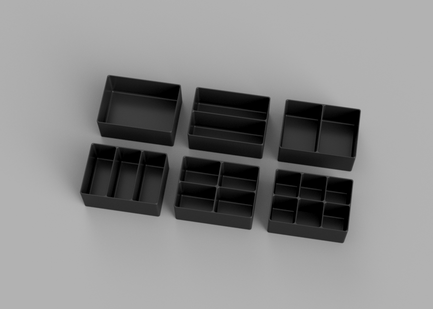 Storage trays for the Harbor Freight Medium Portable Parts Storage Case