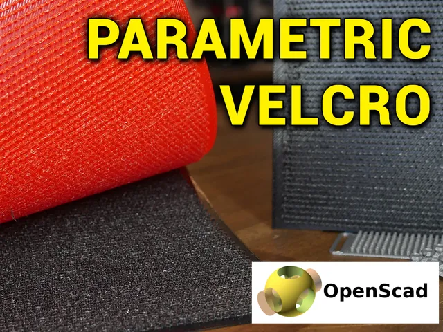 Parametric 3D printable velcro