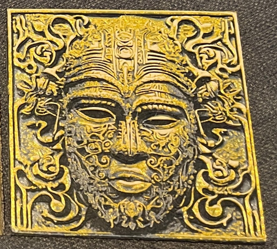 Metal-look Carving - Hueforge Print