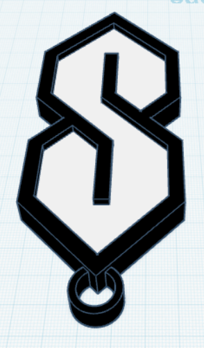 The Super Cool S Keychain
