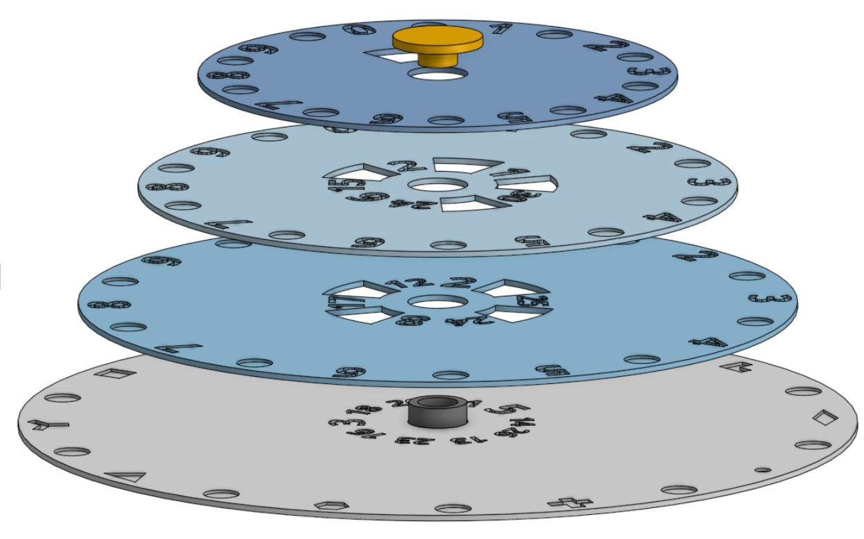 Miniatura 2 do modelo 3D Decoder Wheel
