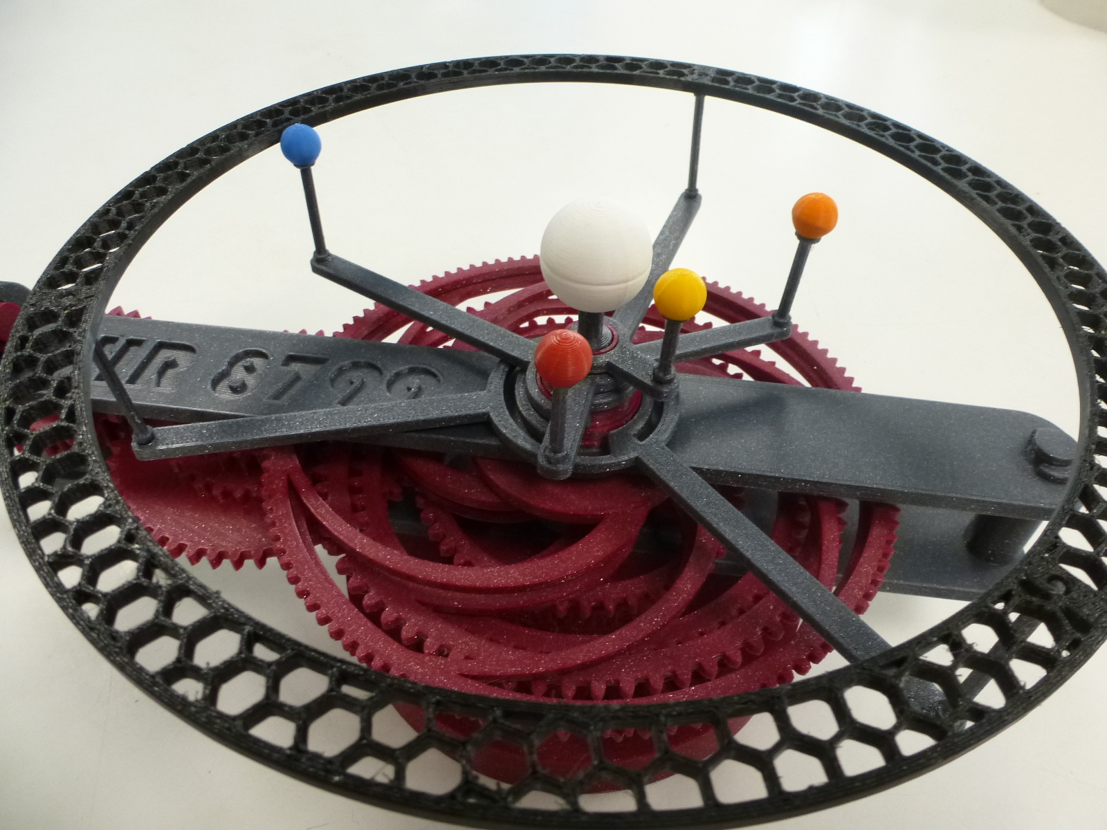 Extrasolar Mechanical Orrery (HR 8799)