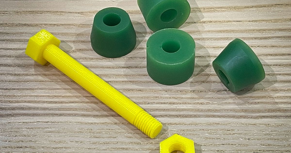 Longboard/Skateboard Bushings Holder (Bushings Grenade) by annaglyph