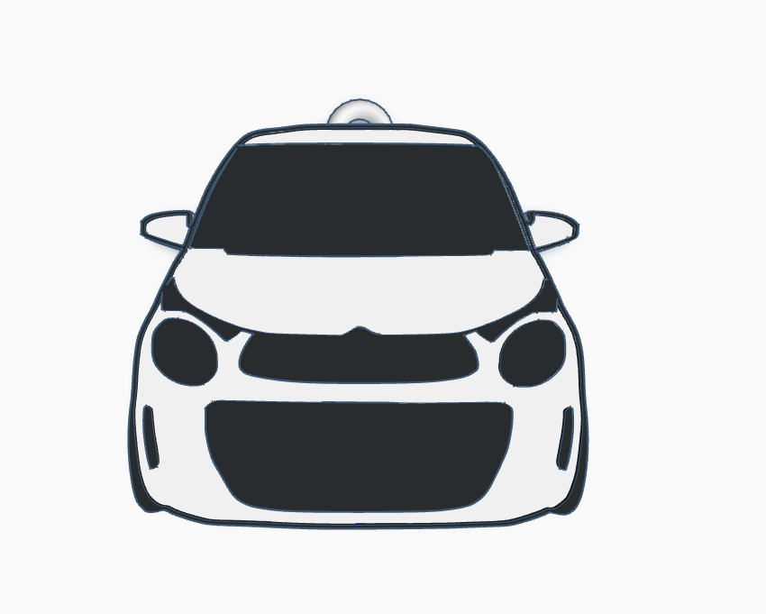 Citroen c1 II Gen Keychain