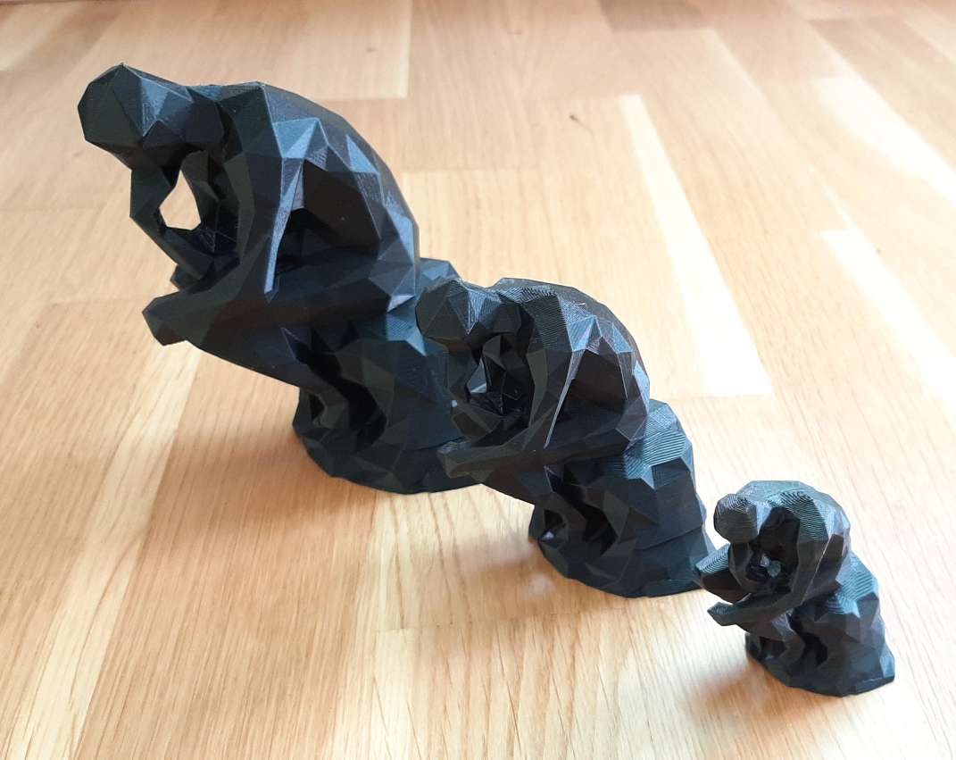 Miniatura 8 do modelo 3D Low Poly The Thinker