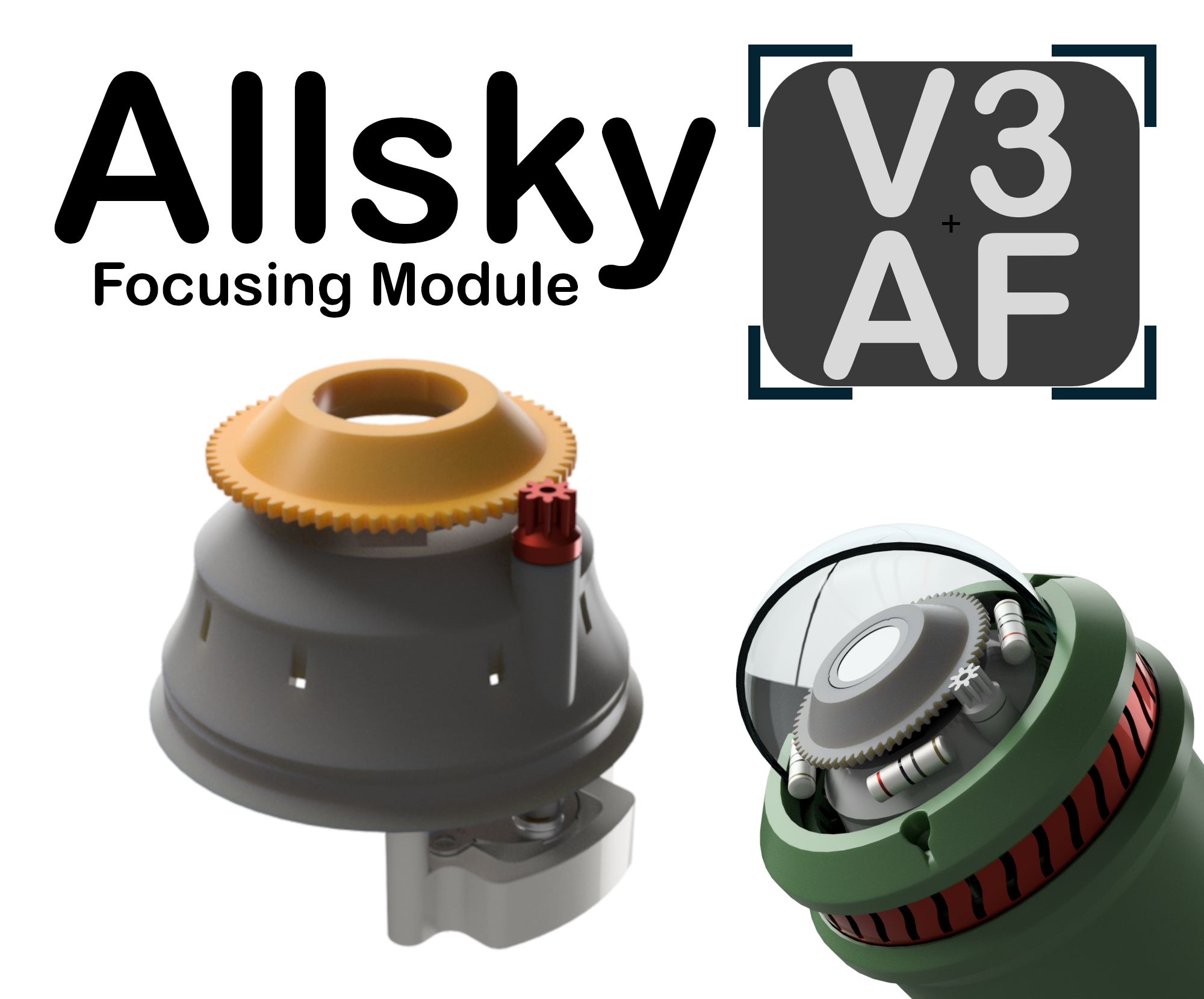 Allsky Focus Upgrade V3AF | V3 Allsky Camera | CS Lens | PiHQ | ZWO