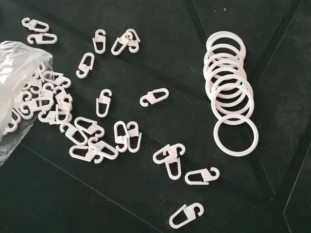 Curtain rings and hooks for IKEA - RÄCKA, HUGAD