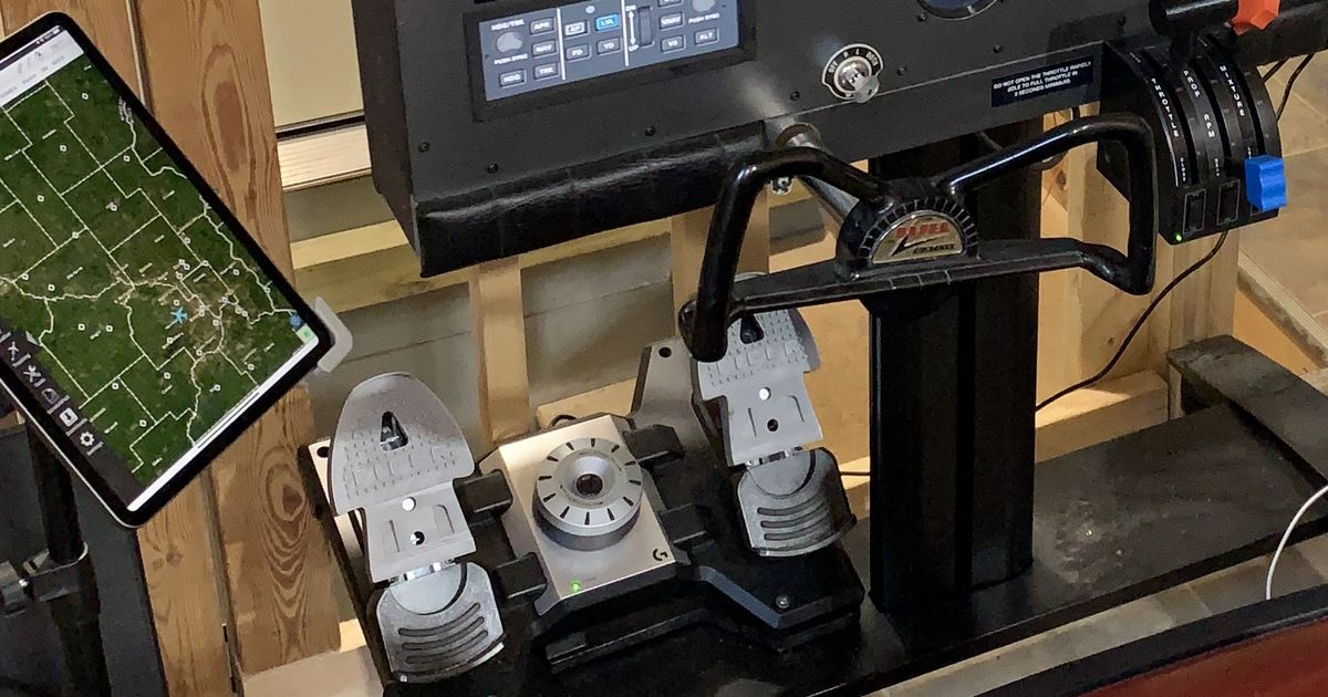 Piper Rudder Pedal for Saitek by MNTrailBoss | Download free