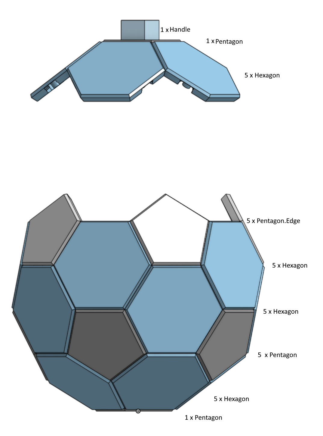 Soccer ball shaped box by KipiKipod | Download free STL model ...